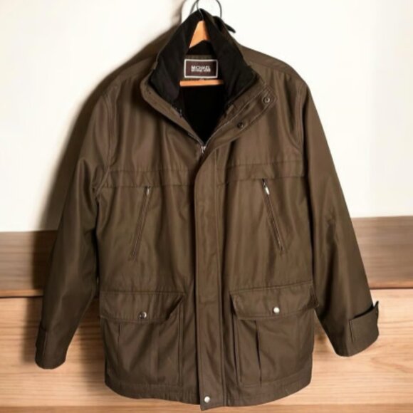 Michael Kors Military Green Utility 3-in-1 Jacket - Picture 1 of 7